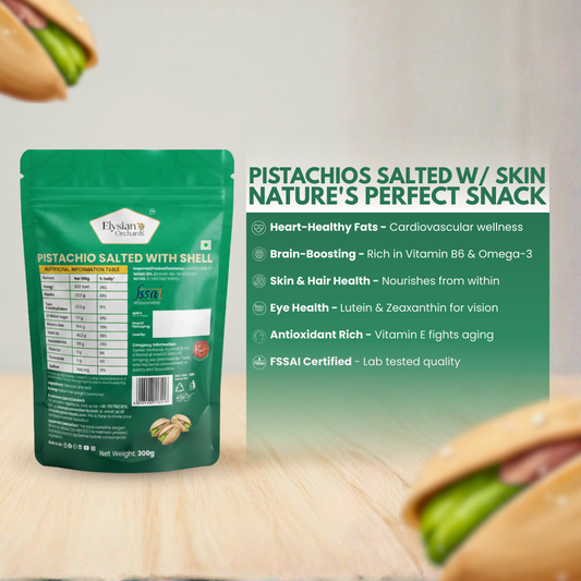 Pistachios Salted with Shell – Mindful Crunch, Natural Vitality